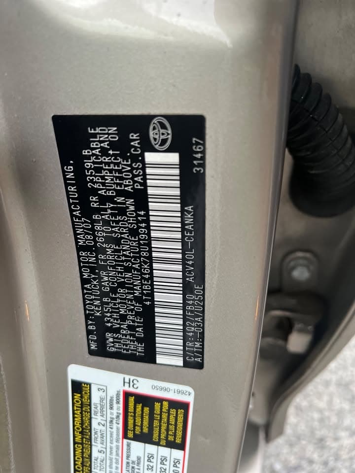 2008 Toyota Camry LE - Image 3