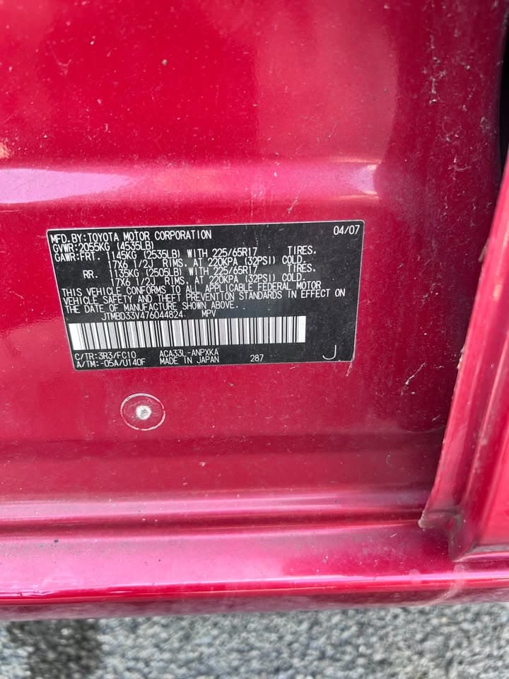 2007 Toyota RAV-4 AWD - Image 3