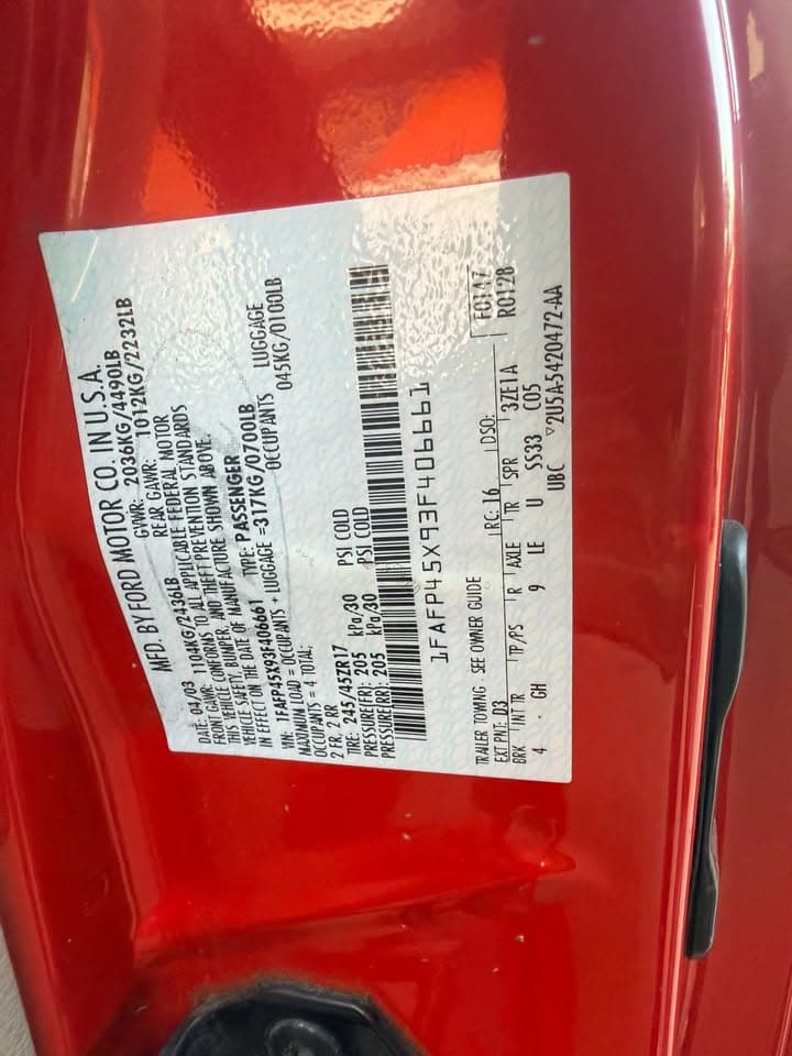 2003 Ford Mustang GT convertible - Image 8